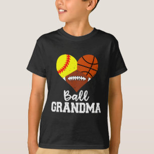 Ll Grandma Funny Softll Sketll Footll T-Shirt