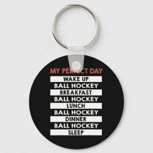 Ll Hockey My Perfect Day Player Day Routine  Key Ring