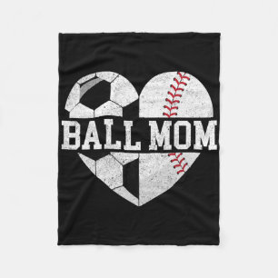 Ll Mom Shirt Heart Funny Sell Soccer Mom Fleece Blanket