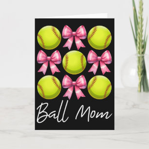 Ll Mom Softll Mom Mama Mother's Day Pink Coquette Card