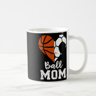 Ll Mum Heart Funny Soccer Sketll Mum Coffee Mug