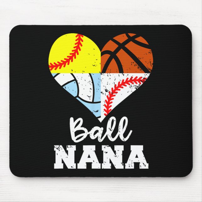 Ll Nana Funny Sell Softll Volleyll Sketll  Mouse Pad (Front)