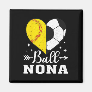 Ll Nona Funny Softll Soccer Nona Magnet
