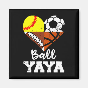 Ll Yaya Soccer Footll Softll Sketll Player Yaya  Magnet