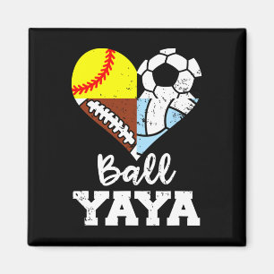 Ll Yaya Soccer Footll Softll Volleyll Player Yaya  Magnet