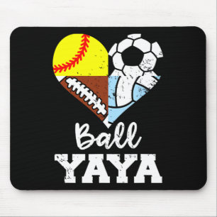 Ll Yaya Soccer Footll Softll Volleyll Player Yaya Mouse Pad