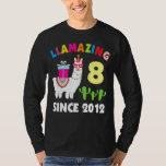 Llama 8 Years Old Birthday  Llama Boys Girls Kids T-Shirt<br><div class="desc">Llama 8 Years Old Birthday  Llama Boys Girls Kids</div>