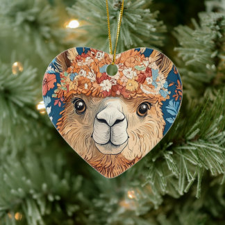 Llama Alpaca Any Age Ceramic Tree Decoration