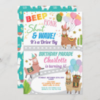 Llama Alpaca Drive Through Birthday Party Parade