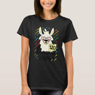 Llama & Alpaca Lovers Cute 120 Llamazing Days of S T-Shirt
