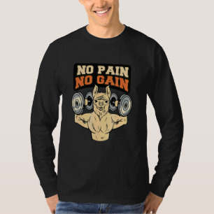 Llama Alpaca No Pain No Gain T-Shirt