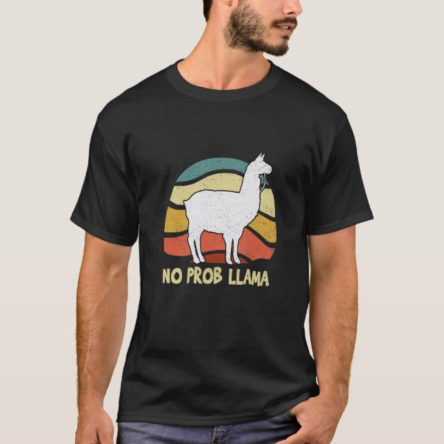 Llama Alpaca No Prob Llamas   Kids Girls Women T-Shirt (Front)
