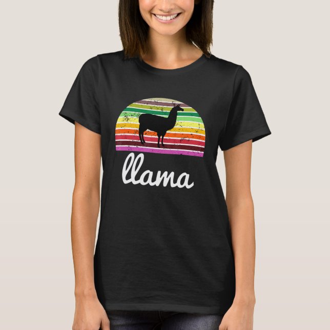 Llama Alpaca Peru Souvenir T-Shirt (Front)