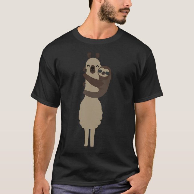 Llama And Sloth T-Shirt (Front)