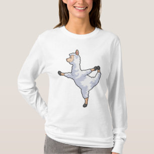 Llama at Yoga Fitness T-Shirt