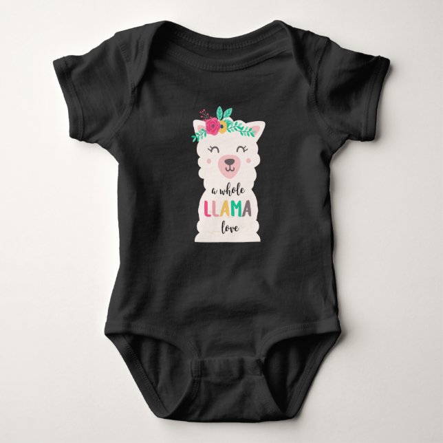 Llama baby bodysuit (Front)