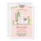 Llama baby shower invitation Llama Love Fiesta