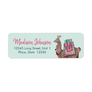 Llama   Baby Shower   Return Address Labels