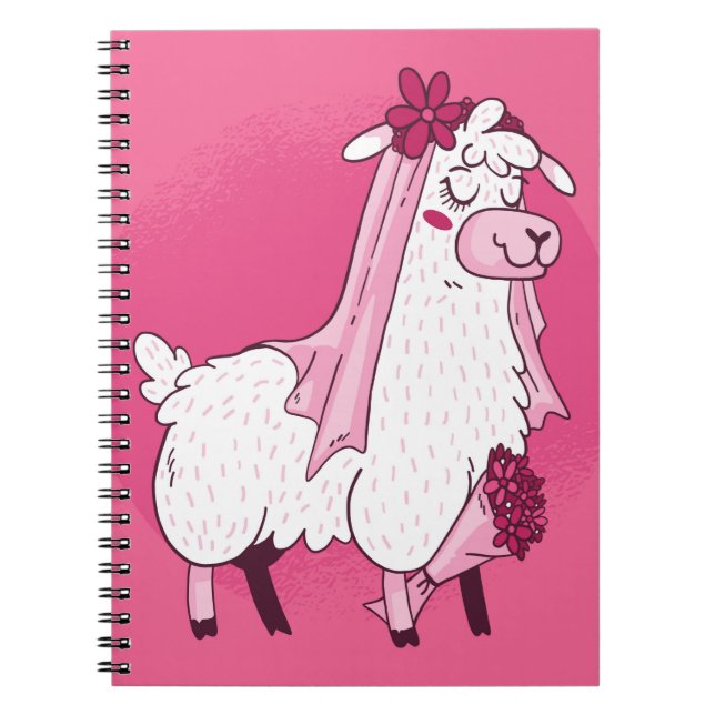 Llama Bride Notebook (Front)