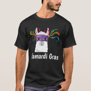 LLAMA CELEBRATE MARDI GRAS FUN CARNIVAL PARADE T-Shirt