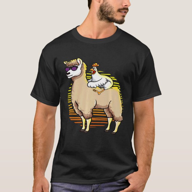 llama  Chicken Llama Chicken Tee Premium (Front)