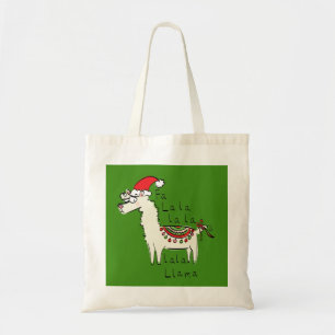 Llama Christmas Kids Cute Funny Tote Bag