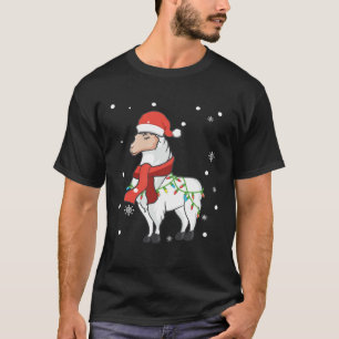 Llama Christmas Lights Sturdy Animals  Alpaca Xmas T-Shirt