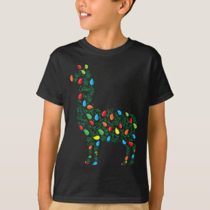 Llama Christmas Lights Sturdy Animals Lover Alpaca T-Shirt