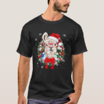 Llama Christmas Ornament Decoration  X mas Santa H T-Shirt<br><div class="desc">Llama Christmas Ornament Decoration  X mas Santa Hat Premium</div>