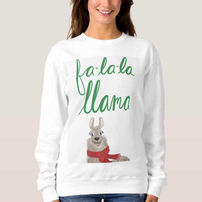 Llama Christmas sweaater Sweatshirt (Front)