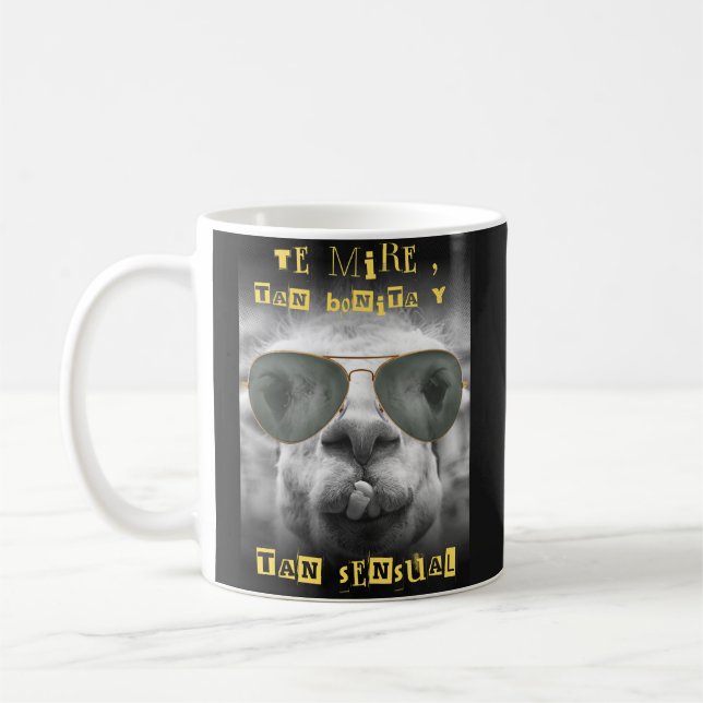 llama coffee mug (Left)