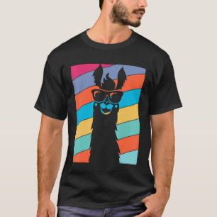 Llama Colourful Alpaca Fun Style T-Shirt