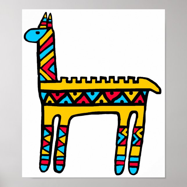 Llama-colours Poster (Front)