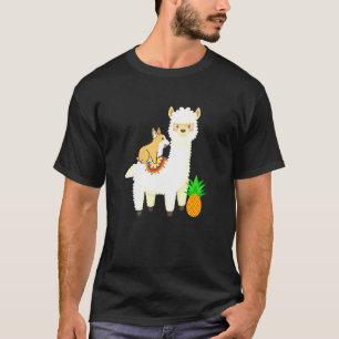Llama Corgi Dog Pet Parents Adorable T-Shirt