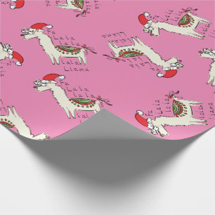 Llama Cute Funny Christmas Holiday Wrapping Paper