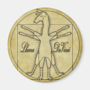 Llama Da Vinci Magnet