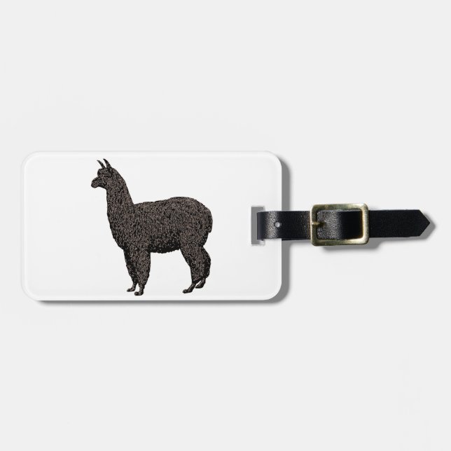 Llama Daydreams Luggage Tag (Front Horizontal)