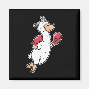 Llama Does Boxing Magnet