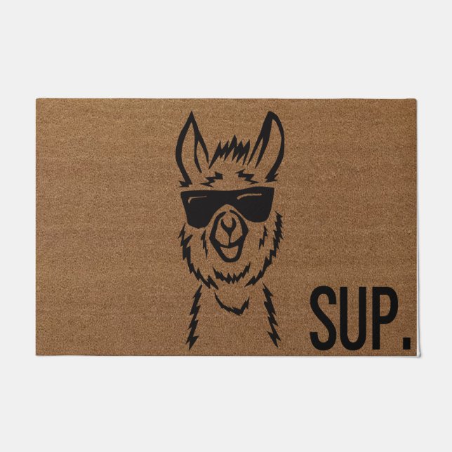 Llama doormat | Sup doormat | Hello Doormat (Front)