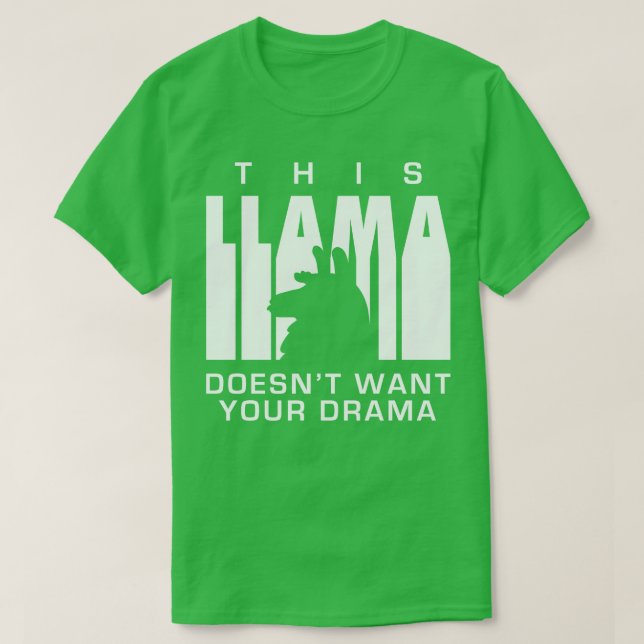 Llama Drama 1 T-Shirt (Design Front)