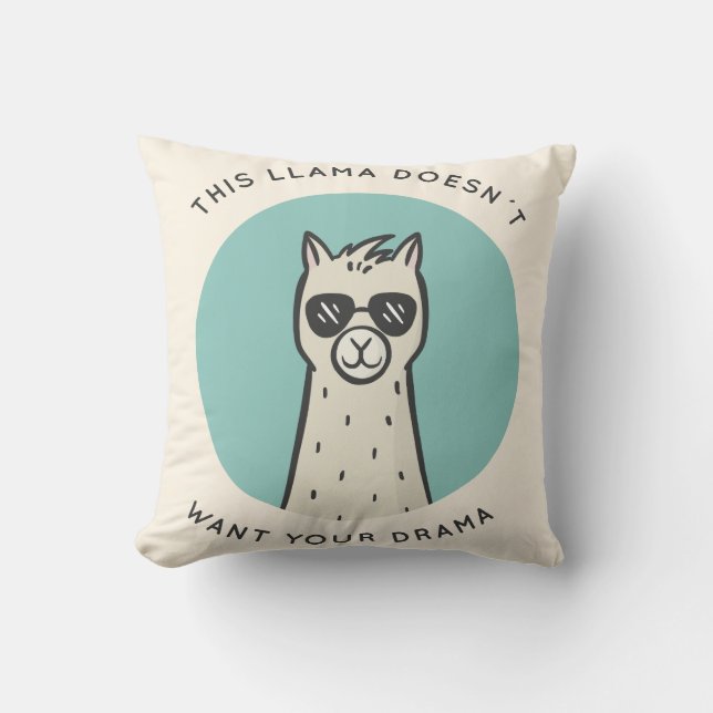 Llama Drama Cushion (Front)