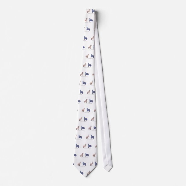 llama dress tie (Front)