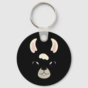 Llama Face Halloween Costume Alpaca Lovers  Key Ring