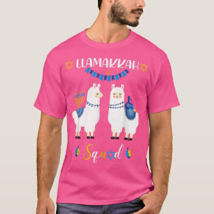 Llama Family Hanukkah Matching Llamakkah Squad T-Shirt