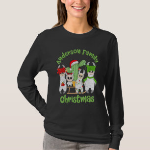 Llama Family Men Women and Kids Anderson Family Ch T-Shirt