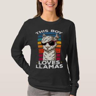 Llama Farm Animals This Boy loves Llamas T-Shirt