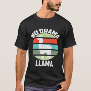 Llama Farmer Lover Whisperer Farming No Drama Llam T-Shirt