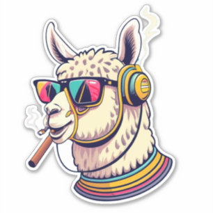 Llama Favor Sticker