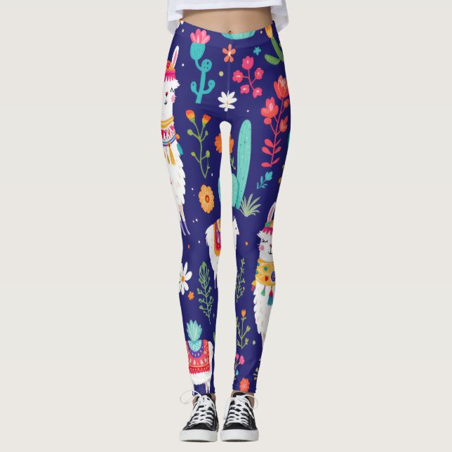 Llama Fiesta Leggings (Front)