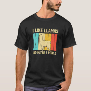 Llama For Kids Men Women Alpaca Farming 1 T-Shirt